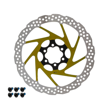 Disco de freno V2 6H 180mm amarillo