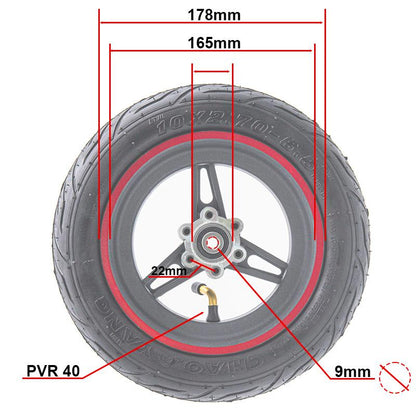 Llanta 6,5"/B50 roja para Smartgyro y Zwheel