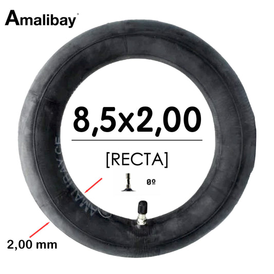 Cámara de aire 8,5x2 (válvula recta) Reforzada 120 gramos