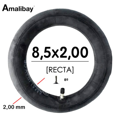 Cámara de aire 8,5x2 (válvula recta) Reforzada 120 gramos