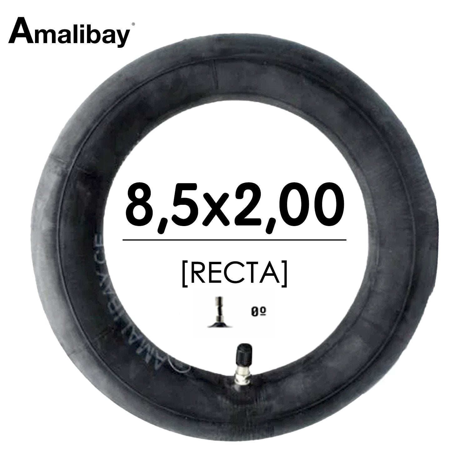 Cámara de aire 8,5x2 (válvula recta) Semireforzada - Premium