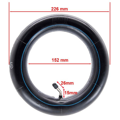 Cámara aire 10x2,125 VC 135x45º  [Ewheel]
