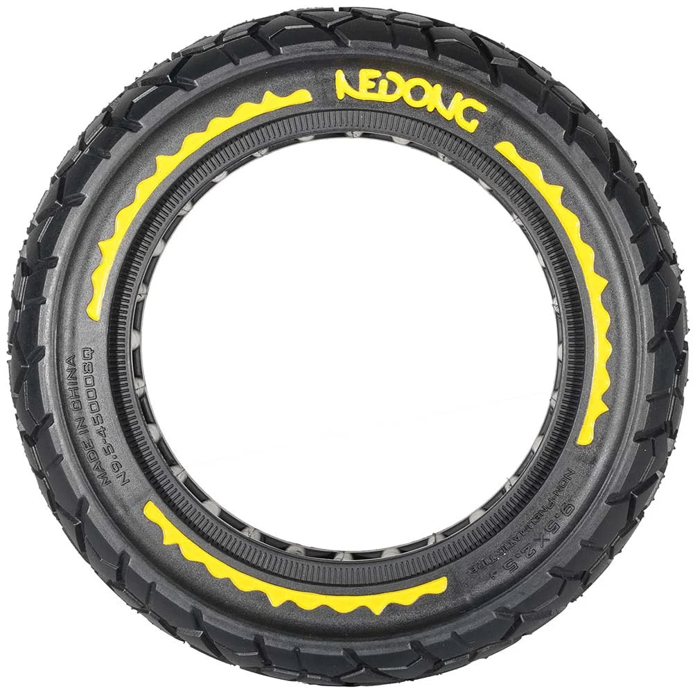 Rueda maciza amarilla ultraligera 9,5x2,5 (Versión offroad V2)