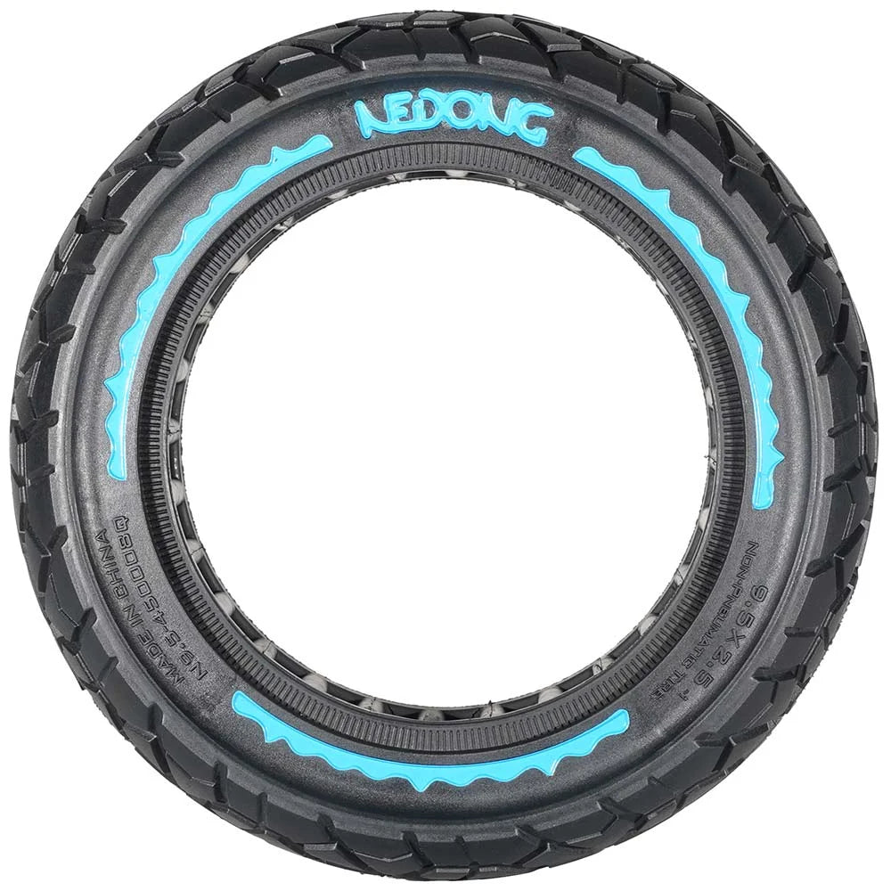 Rueda maciza azul ultraligera 9,5x2,5 (Versión offroad V2)