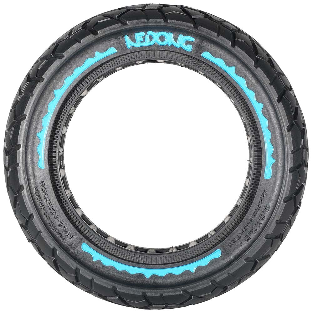 Rueda maciza azul ultraligera 9,5x2,5 (Versión offroad V2)