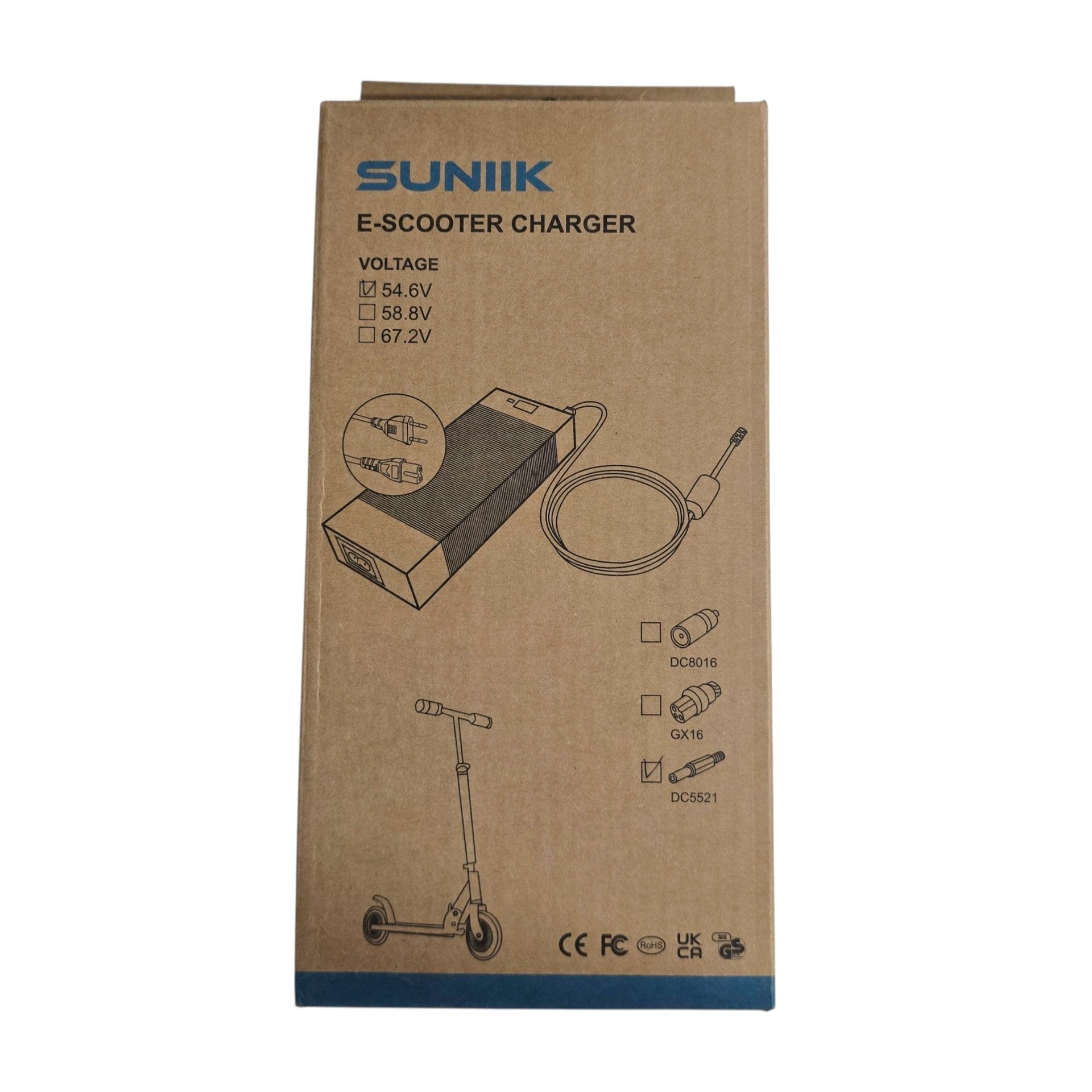 Cargador premium 54,6V 2A (conector DC5521)