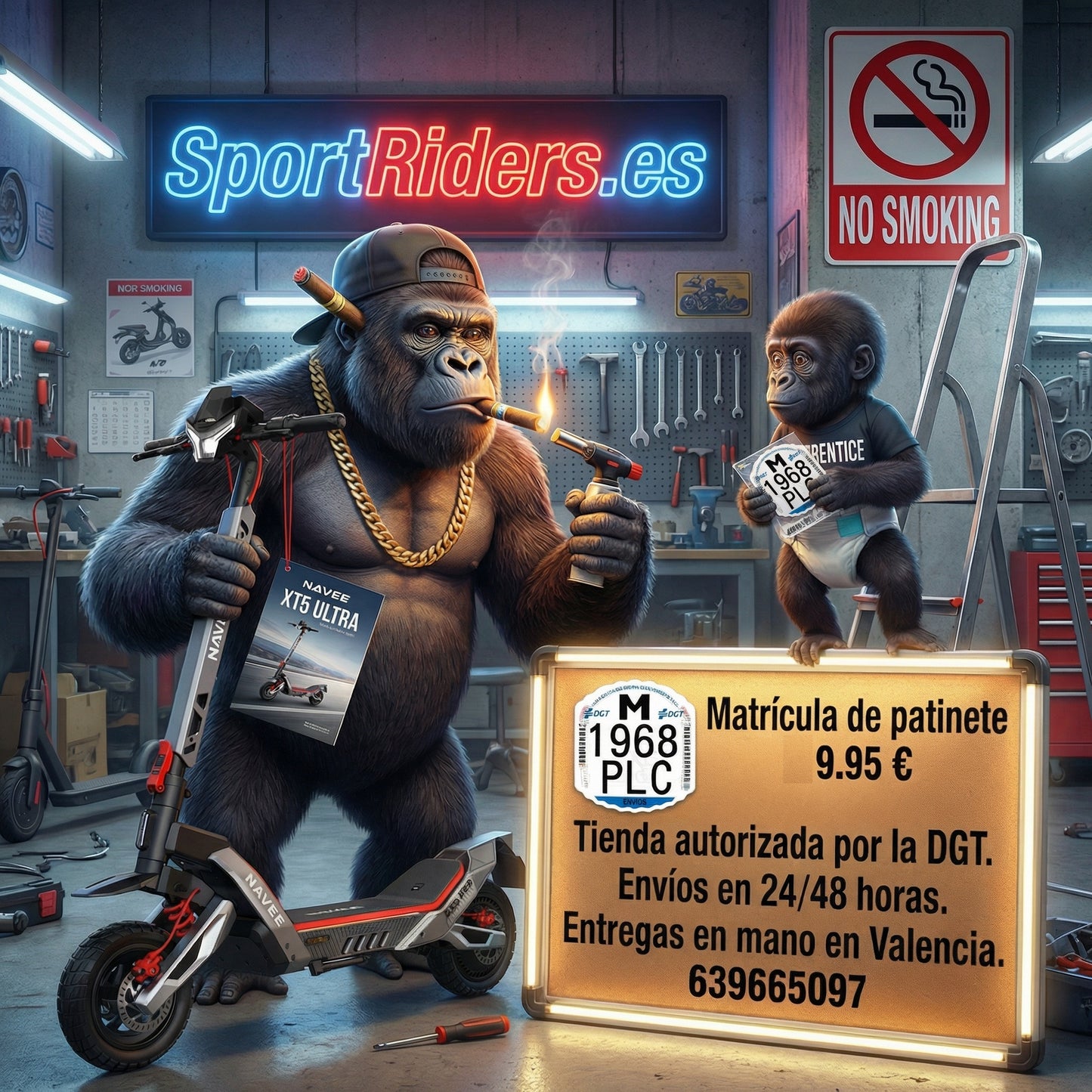 Matrícula patinete eléctrico 2026 DGT homologada