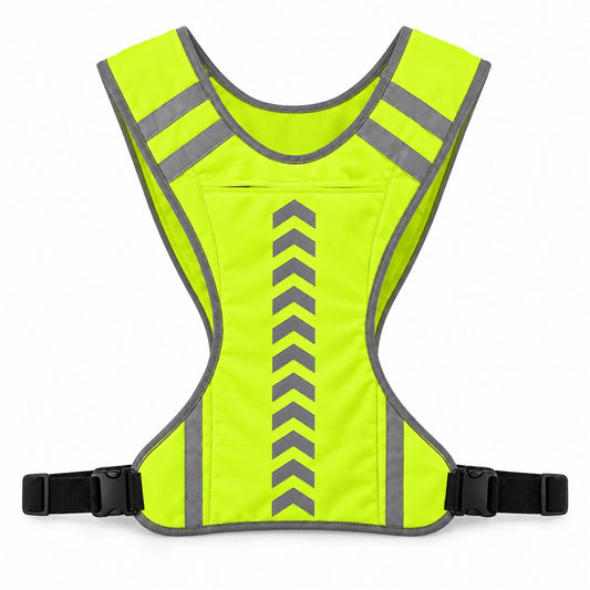 Chaleco Reflectante Ajustable con Bolsillo Verde