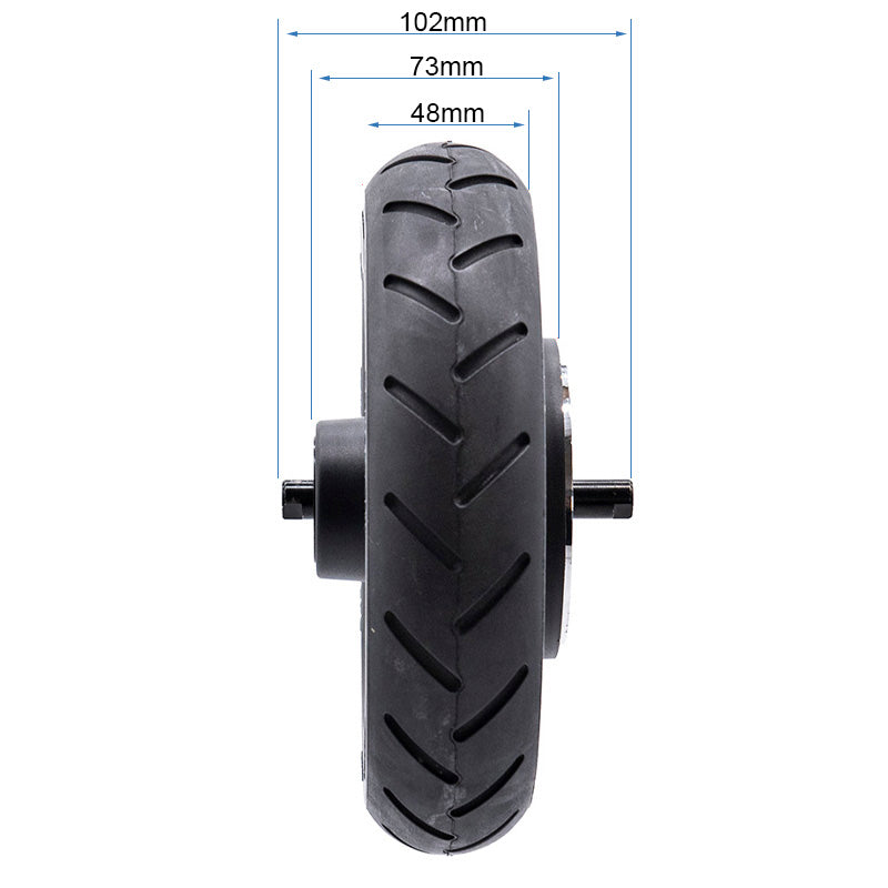 Llanta con rueda maciza de 6,1" y bisel 44mm para Ninebot E2/E2 Plus [Ninebot]