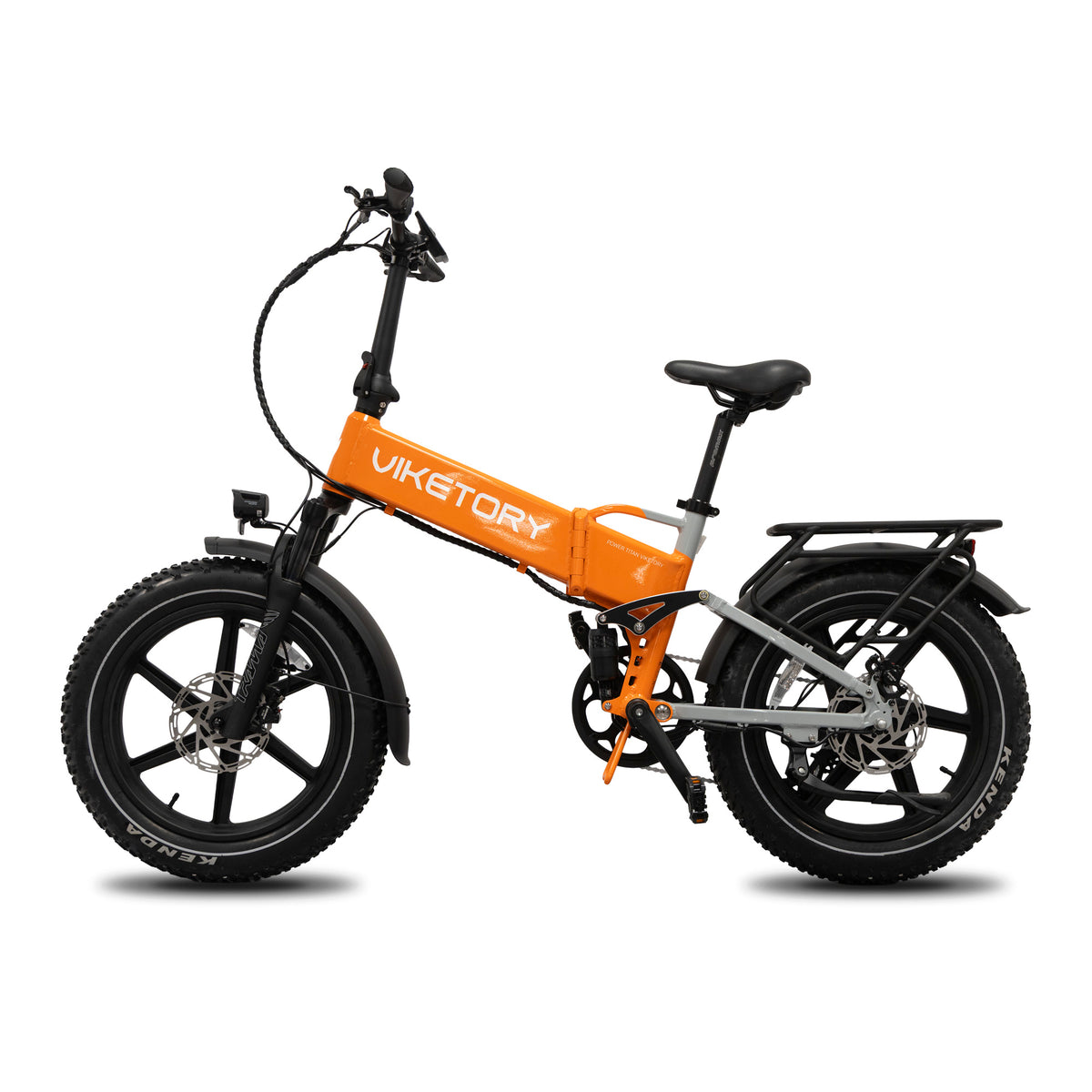 BRAVE - Fatbike plegable - Naranja/Gris