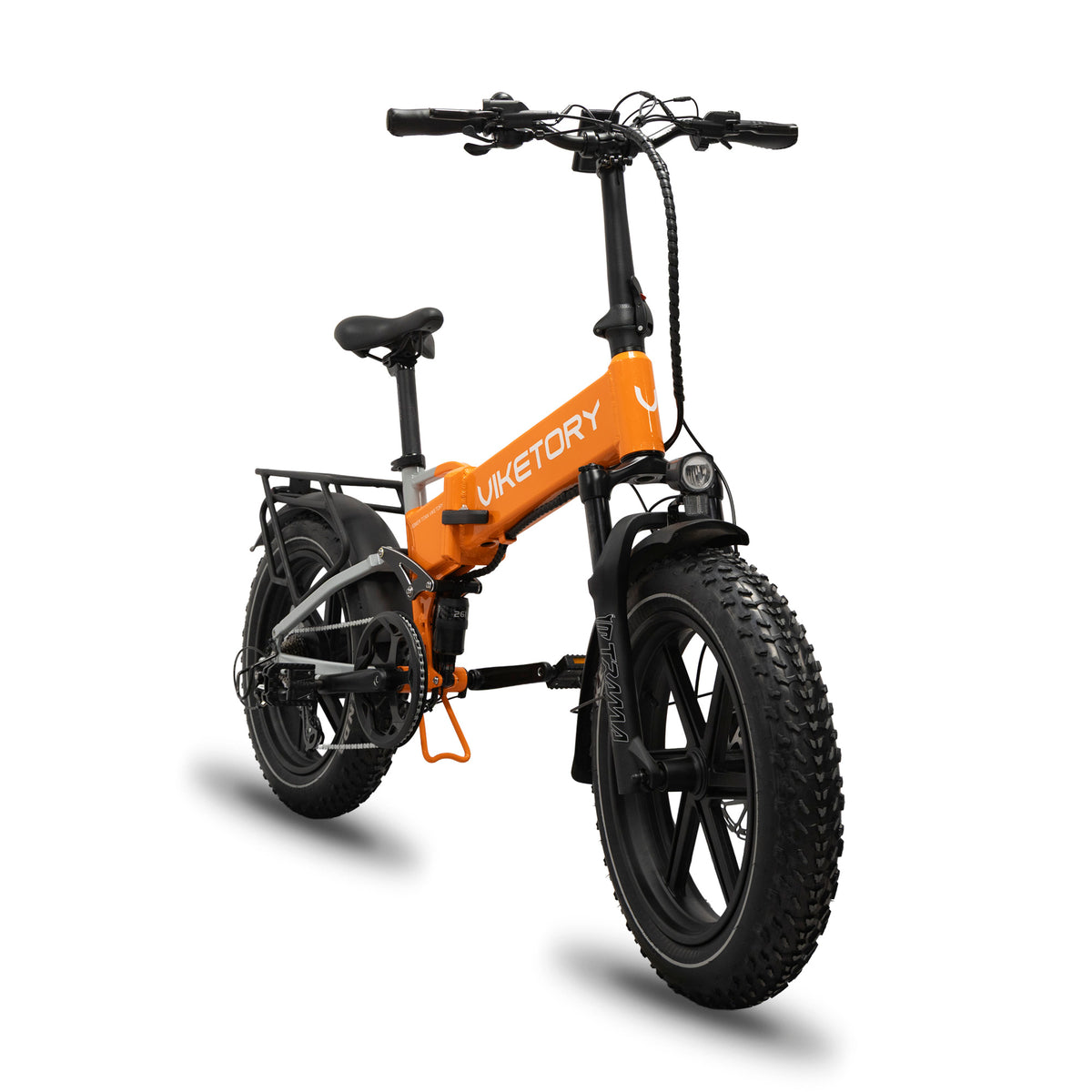 BRAVE - Fatbike plegable - Naranja/Gris