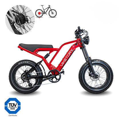COMMANDO - Fatbike - Rojo cherry