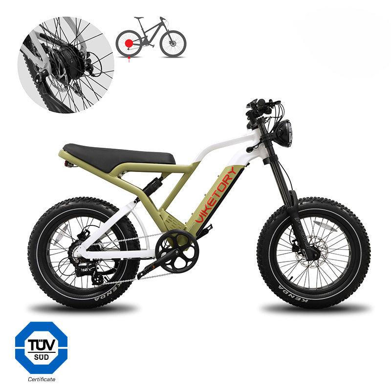 COMMANDO - Fatbike - Verde militar/Blanco