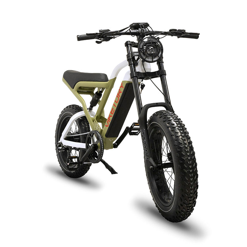 COMMANDO - Fatbike - Verde militar/Blanco
