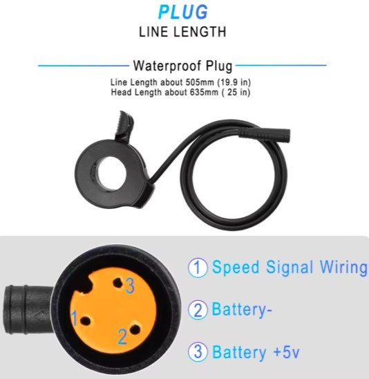 Acelerador para Bogist Urbetter M6, Ecoxtrem Bison, B-Mov freestyle 5