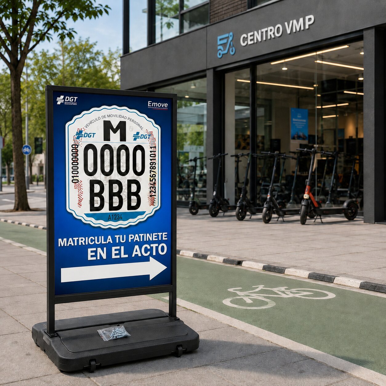 Kit de Fabricación + Display exterior + 100 matrículas – Matrículas DGT