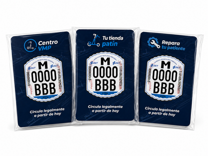 Matrículas DGT personalizadas con logotipo – Lote 500 unidades