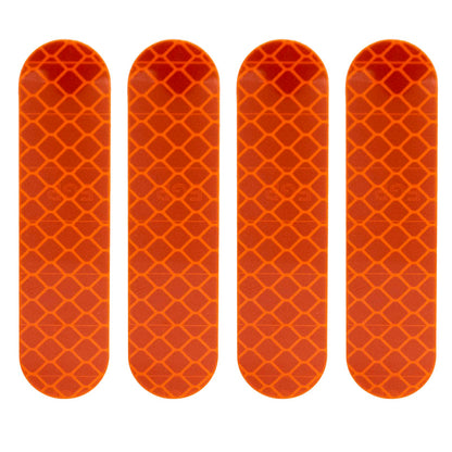 Adhesivo reflectante naranja para horquilla Ninebot serie F y D - 4uds