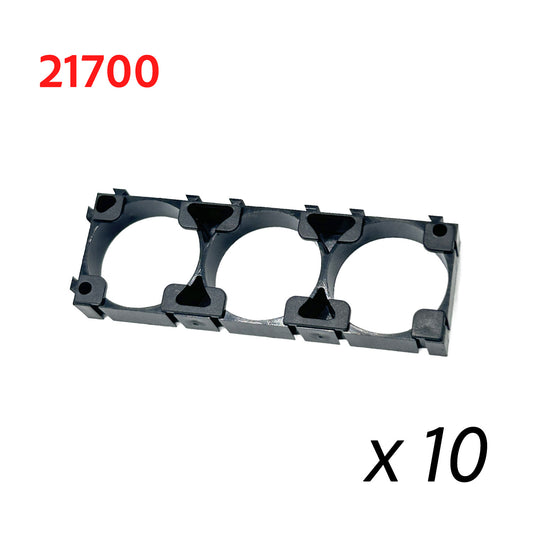 Soporte de Batería Litio de 21700 (10 Unidades) (3 pin 21,75 mm)