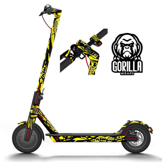 Vinilo para Xiaomi M365, 1S, PRO, PRO 2, MI3  KTM &#8211; Fluor - Completo