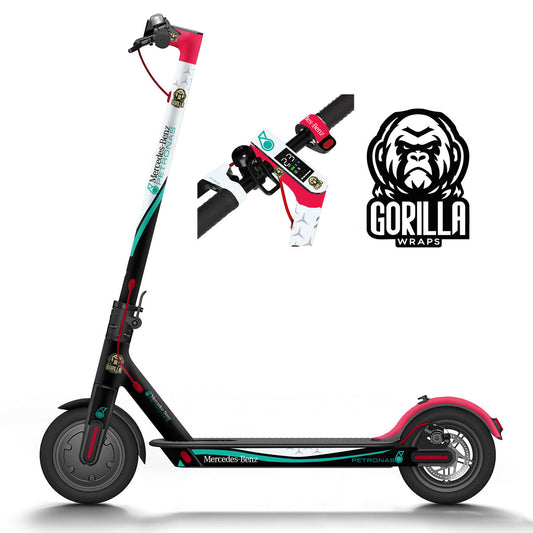 Vinilo para Xiaomi M365, 1S, PRO, PRO 2, MI3 Mercedes Benz Petronas - Completo