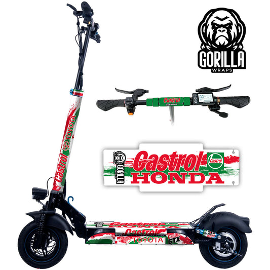 Vinilo + base antideslizante para Smartgyro Rockway, Speedway y Crossover - Castrol
