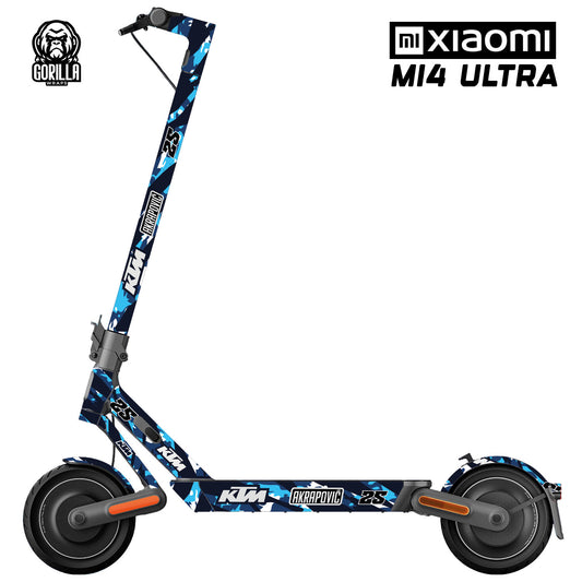 Vinilo para patinete eléctrico para Xiaomi 4 PRO / 4 PRO MAX KTM azul