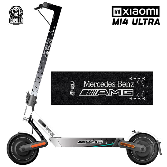 Vinilo patinete electrico Mercedes Benz AMG con base antideslizante para Xiaomi MI4 ULTRA