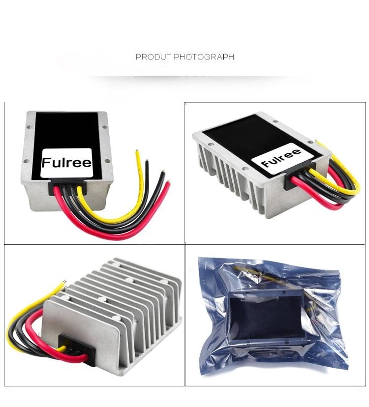 Convertidor reductor DC 12V 10A (30-90V)