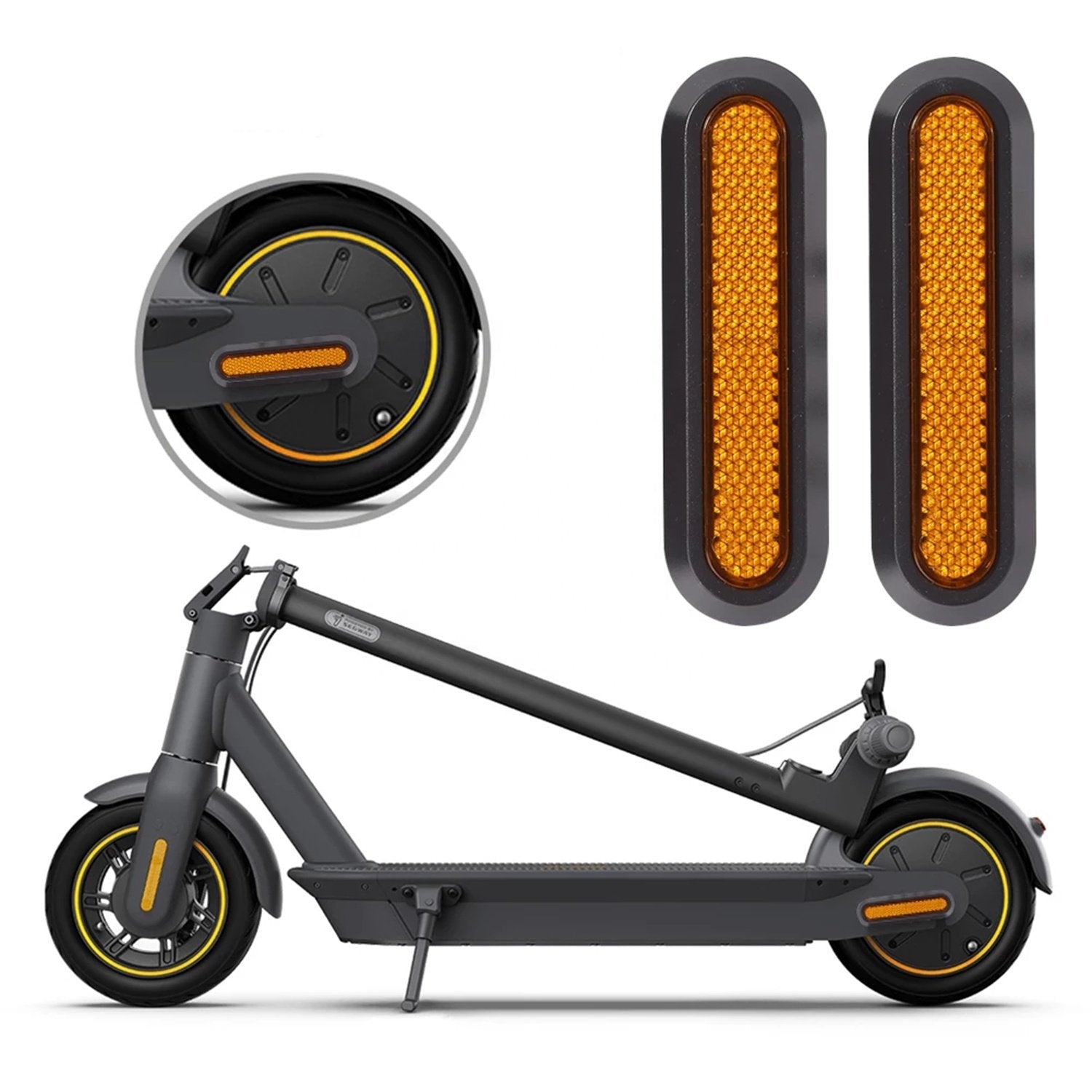 Tapas embellecedores reflectantes con catadióptrico para Xiaomi (pack de 2 unidades) Pack 2 uds