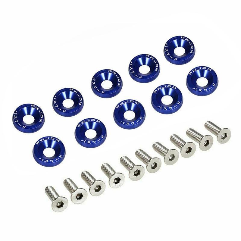 Arandela de tornillo de aluminio azul (Paquete de 10 unidades) Pack 10 uds