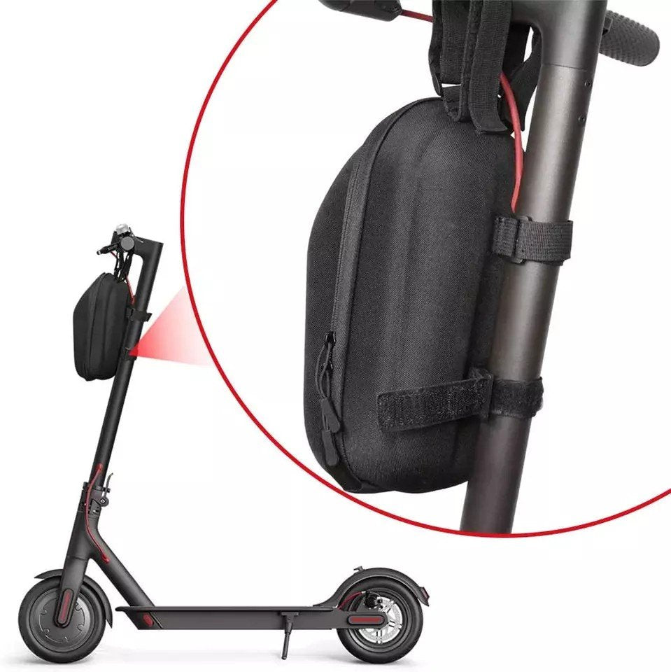 Bolso delantero para patinete (negro) Impermeable