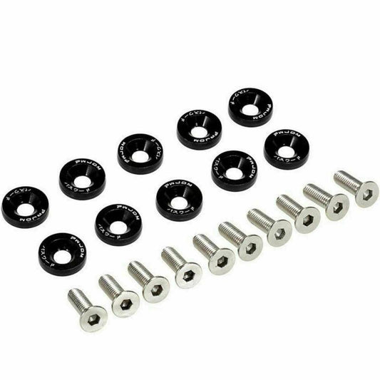 Arandela Tornillo de Aluminio Negro (Pack 10 unidades)
