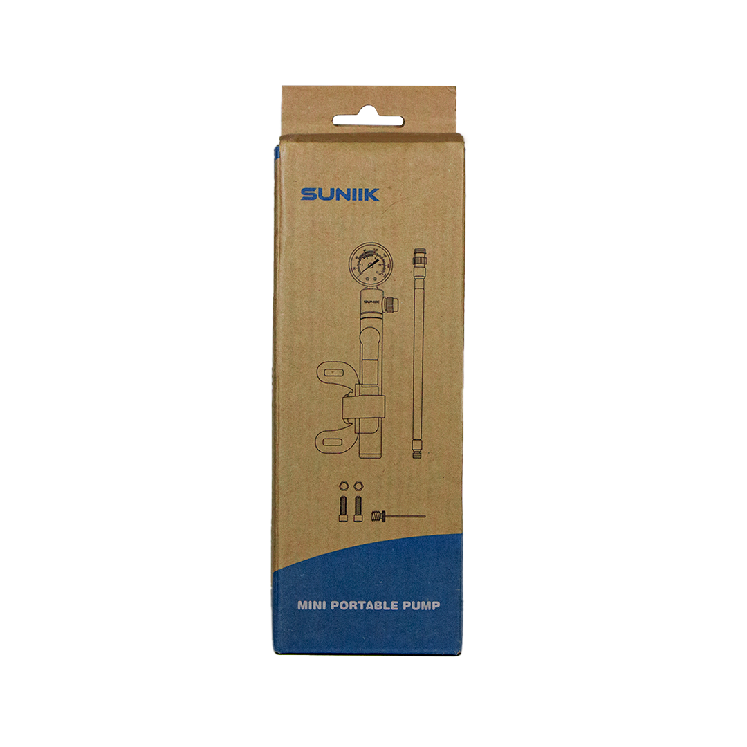 Inflador manual con barómetro