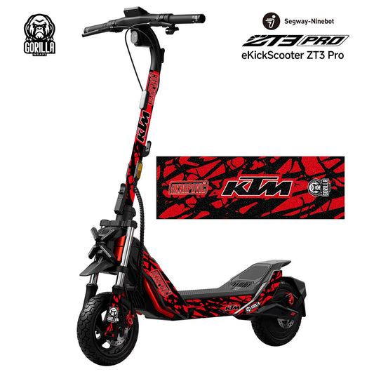 Vinilo KTM Red con base antideslizante para Segway ZT3 Pro