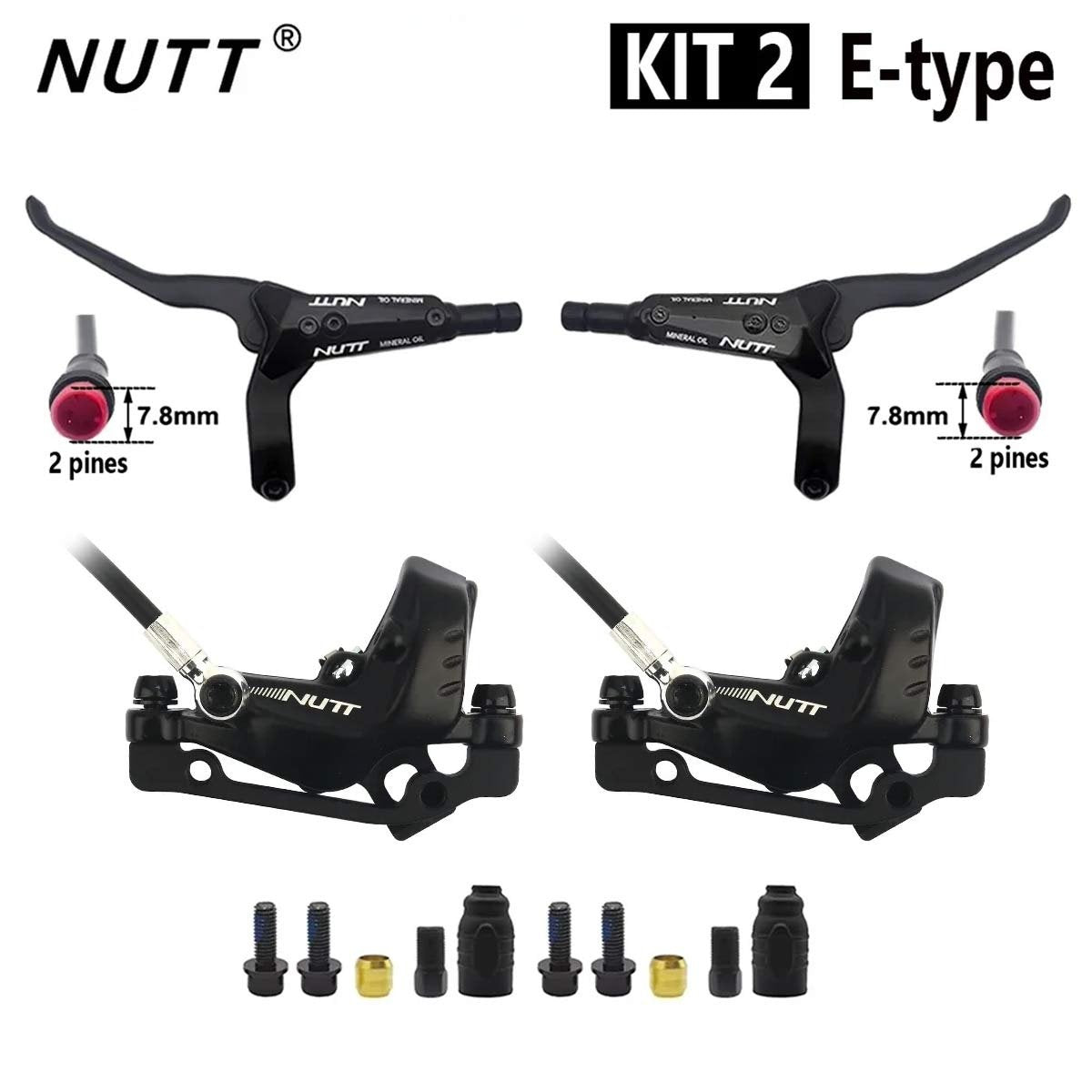 Kit de frenos NUTT 4 Pistones (kit 2)