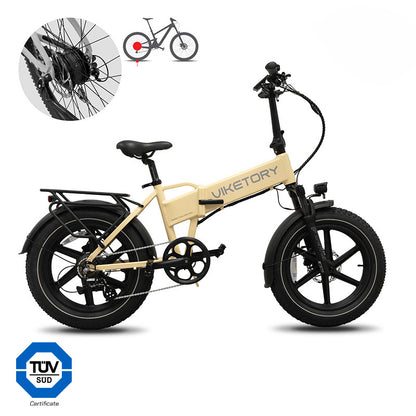LITHOR - Fatbike plegable - Crema