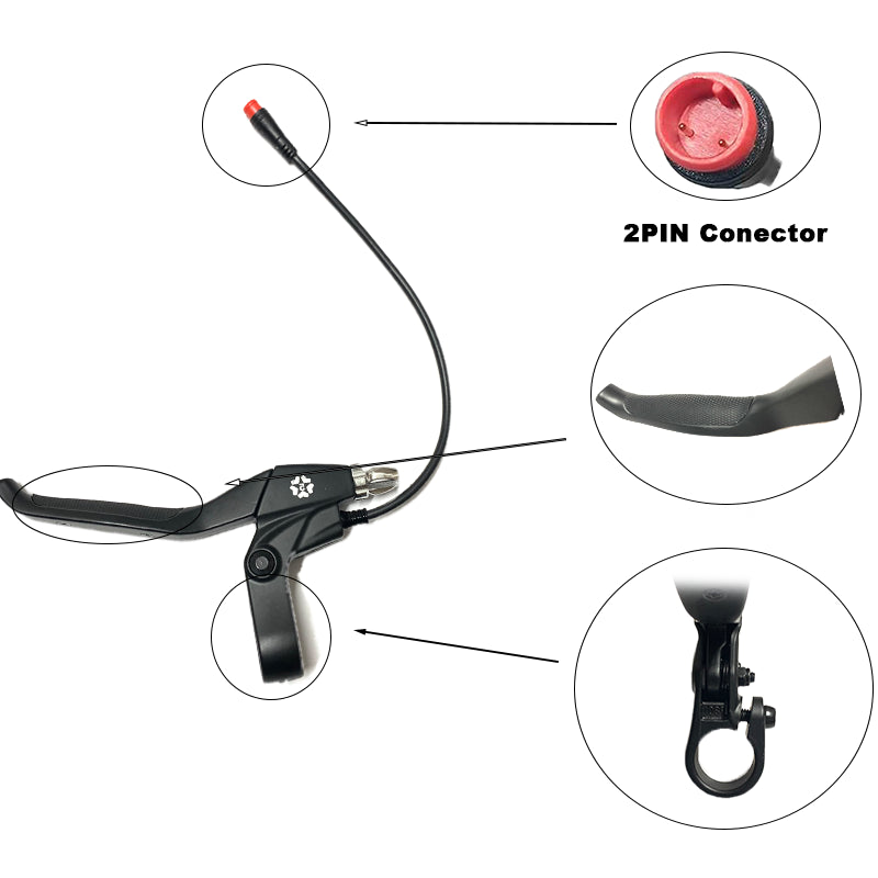 Maneta de freno izquierda para Smartgyro (conector waterproof de 2 pines)