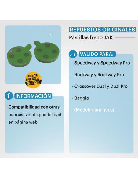 PASTILLAS DE FRENO PARA PINZAS JAK (2 unidades) - PP27-063 - SportRiders - imagen 8