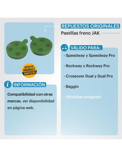 PASTILLAS DE FRENO PARA PINZAS JAK (2 unidades) - PP27-063 - SportRiders - imagen 8