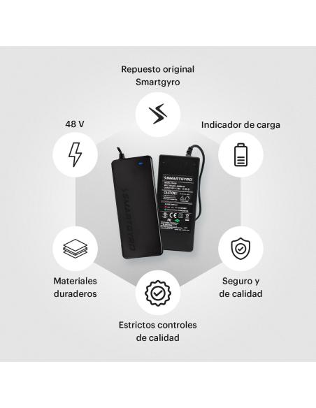 SMARTGYRO CARGADOR 4800 PARA PATINES DE 48V - PP27-069 - SportRiders - imagen 4