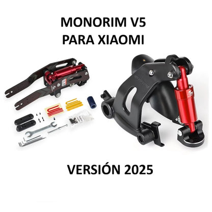 Pack suspensión Monorim V5 Xiaomi delantera y trasera - Version 2025