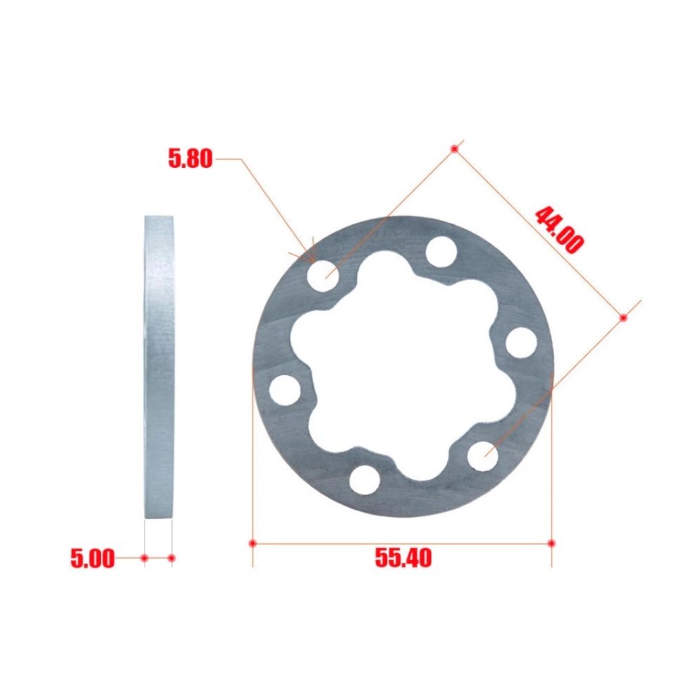 Separador de disco de freno para patinete eléctrico – 5 mm