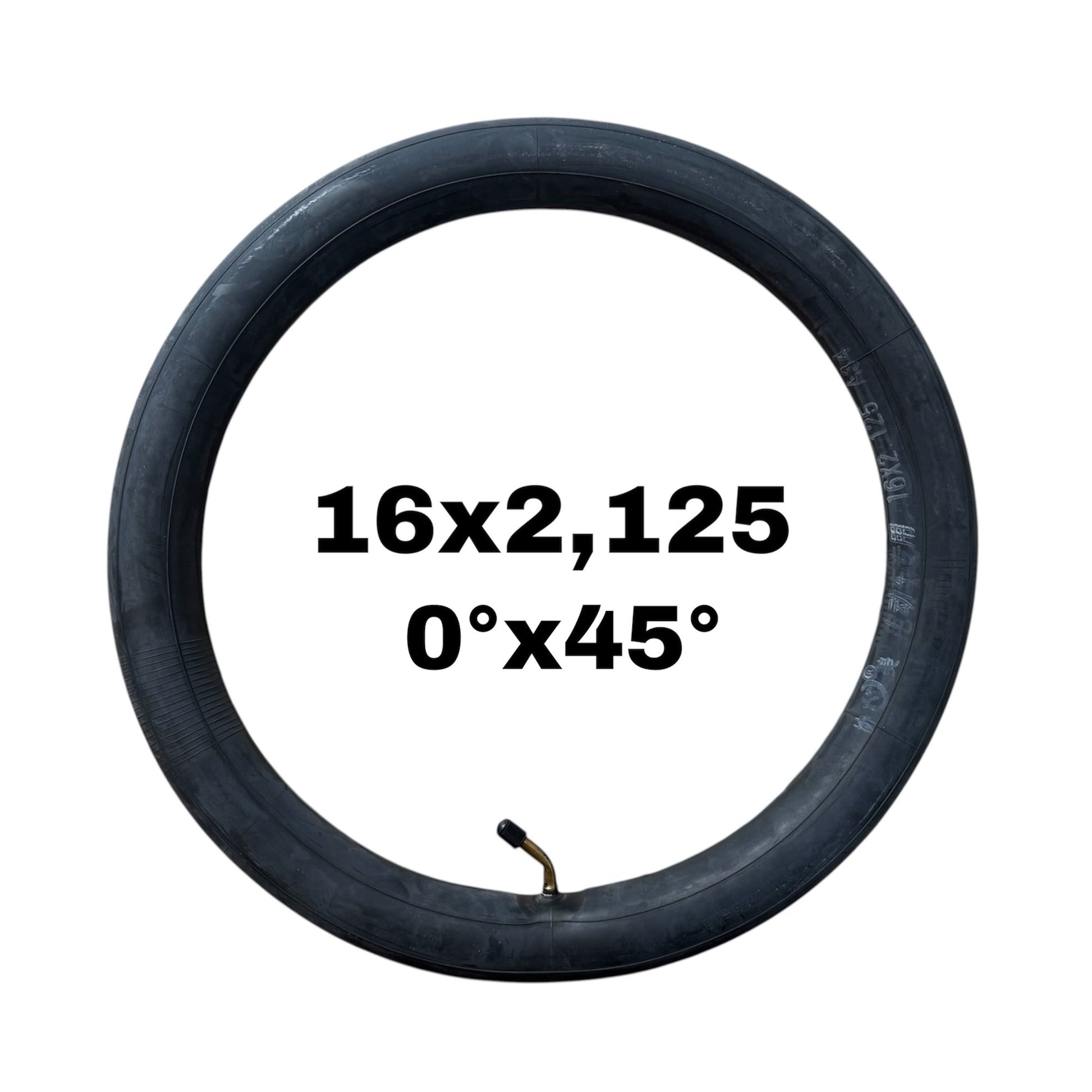 Cámara de aire 16x2,125 válvula 0ºx45º