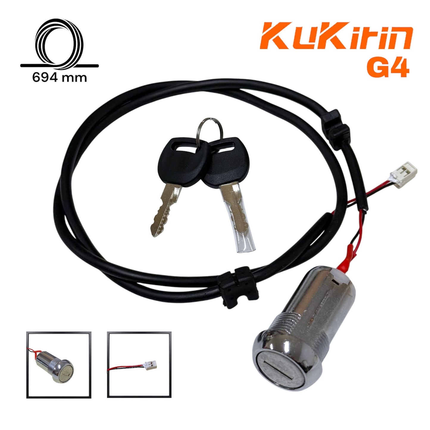 Llave de Encendido Modelo B Para Patinete Kukirin G4