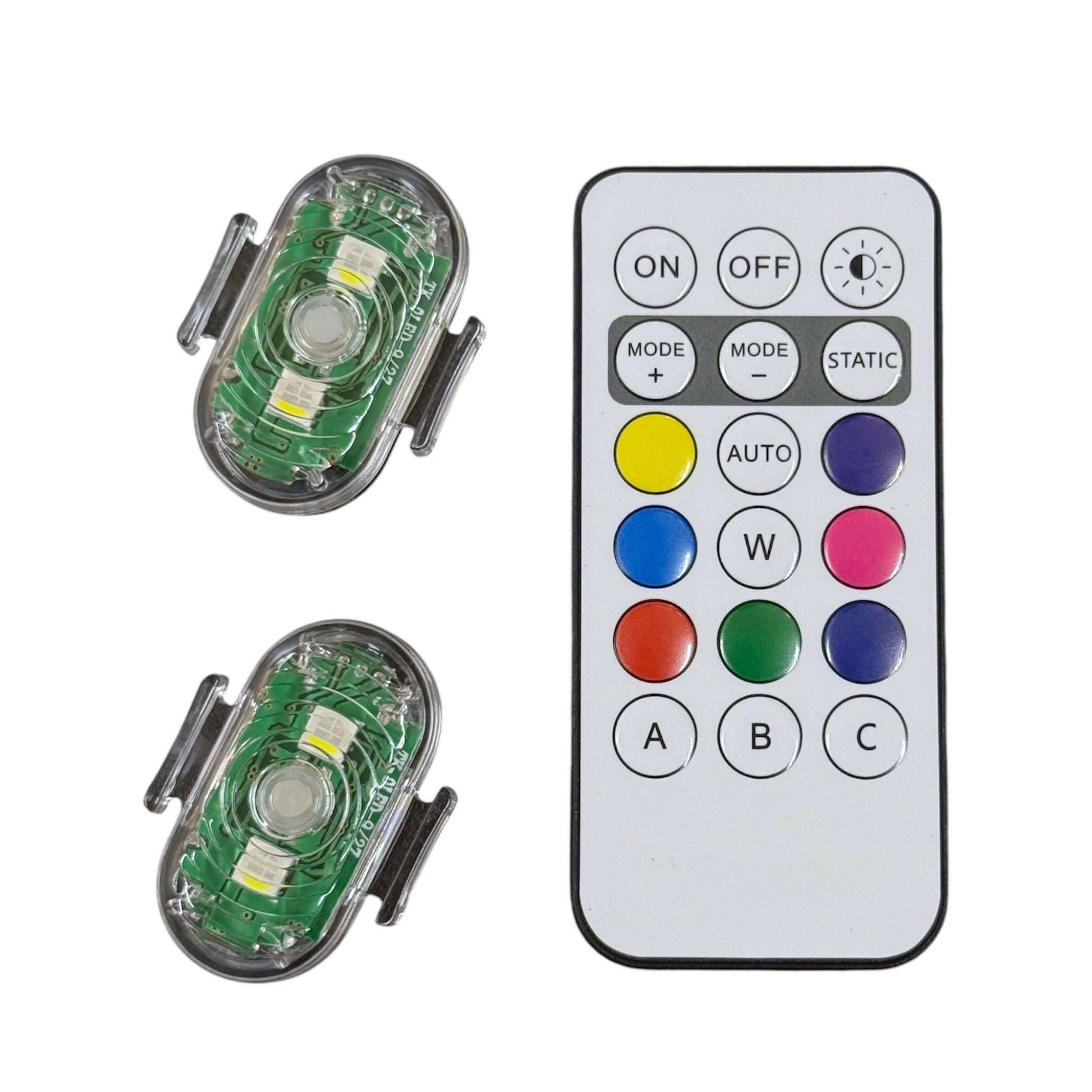 Luz Led RGB Con Mando ( Par )