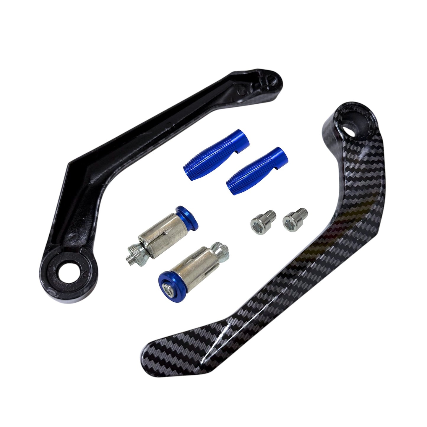 PEGS Protector Cubre Maneta Carbono Azul ( Izquierda Derecha )