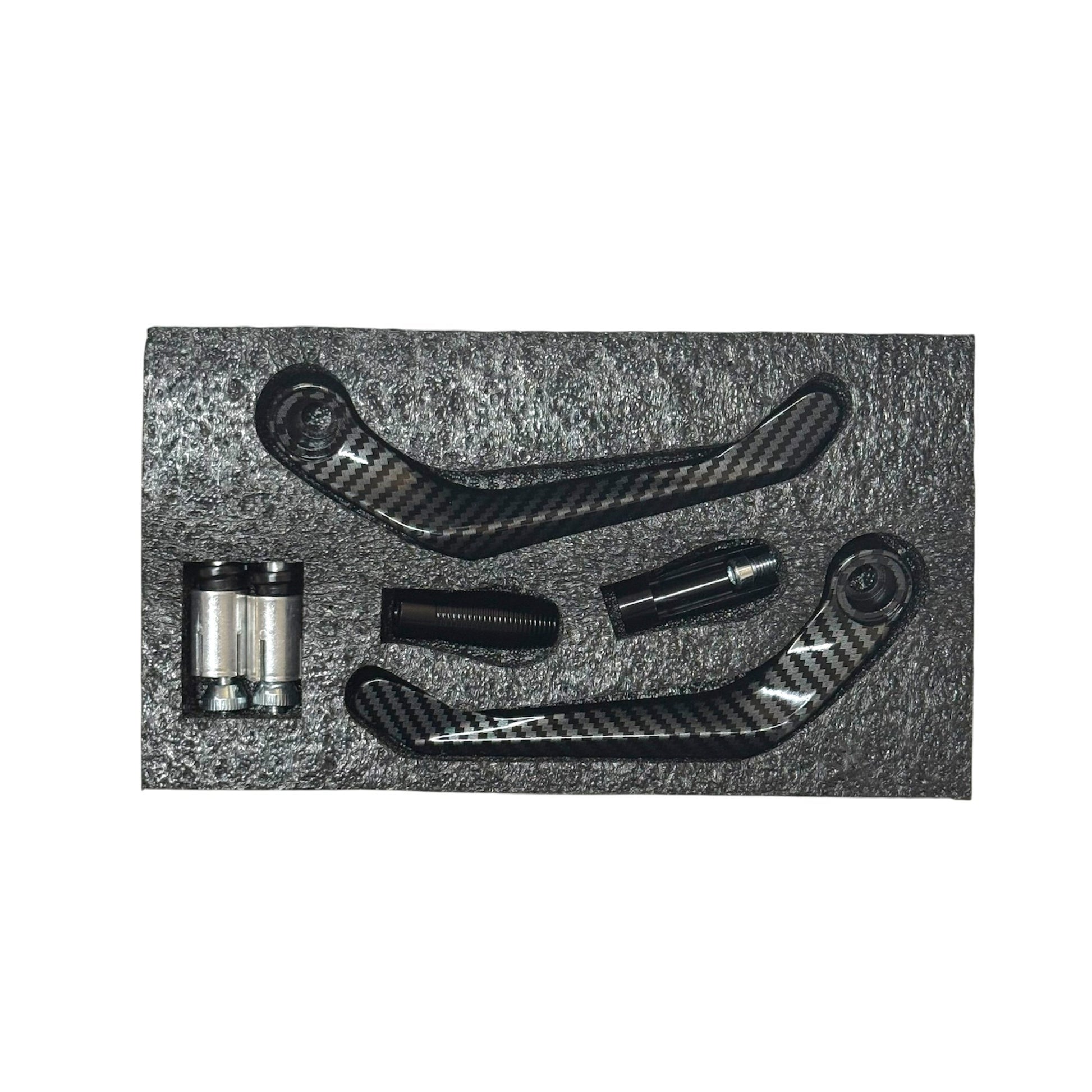 PEGS Protector Cubre Maneta Carbono Negro ( Izquierda Derecha )