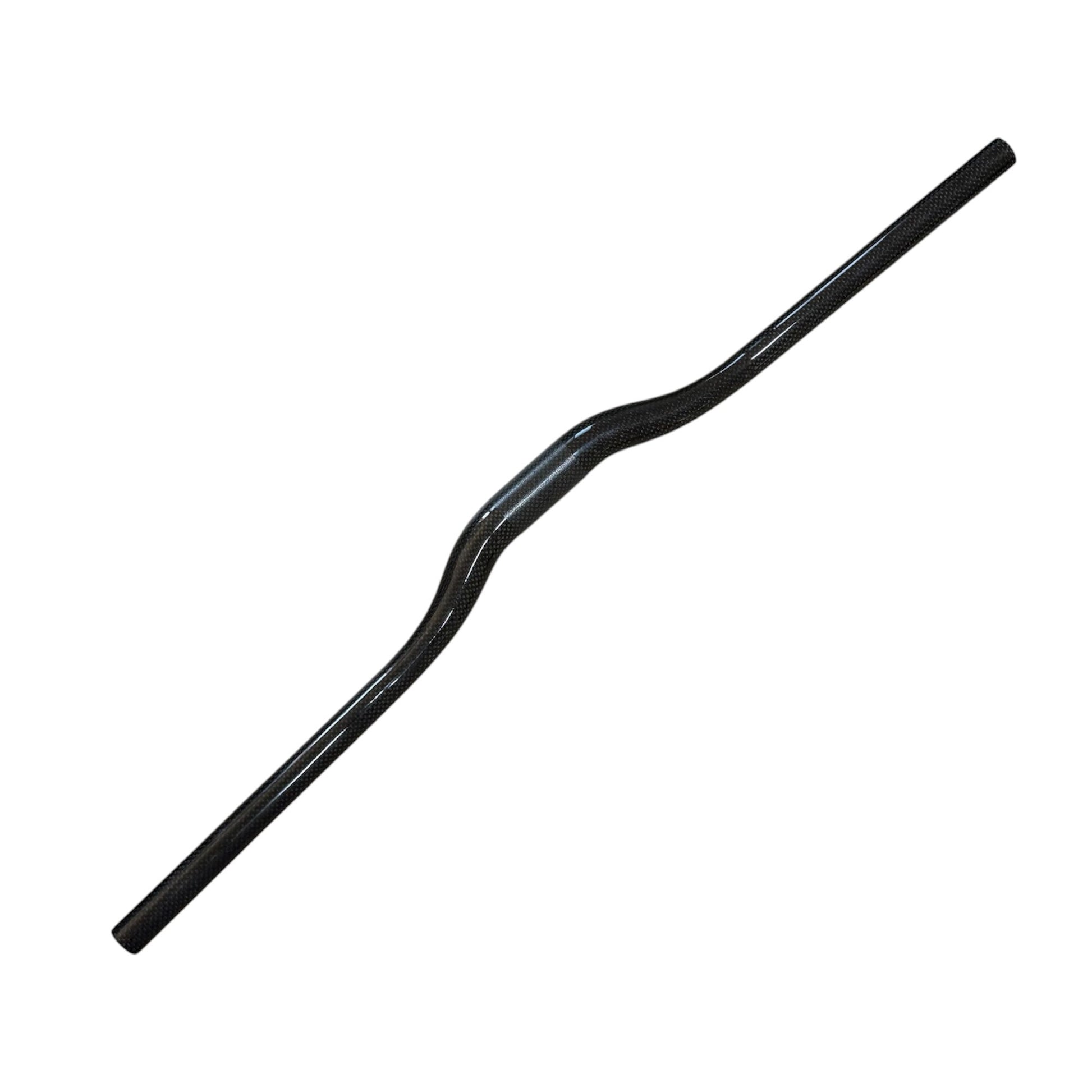 Manillar de Bici MTB Fibra de Carbono Color Plata