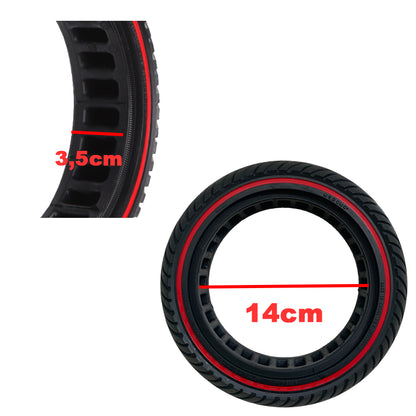 Rueda maciza ultraligera 8,5x2 - Línea Roja
